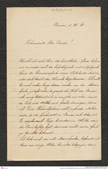 Nachlass Franz Steindachner, Brief von R. Hircl an Franz Steindachner (05.12.1880), Inv.Nr. 224.01, Seite 1